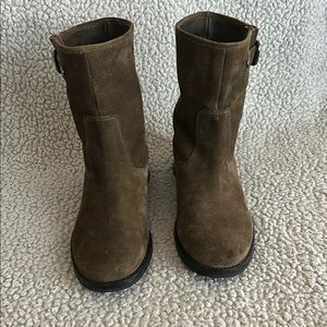 Via Spiga Vero Cuoio  Baxter  Brown Leather‎ Booties